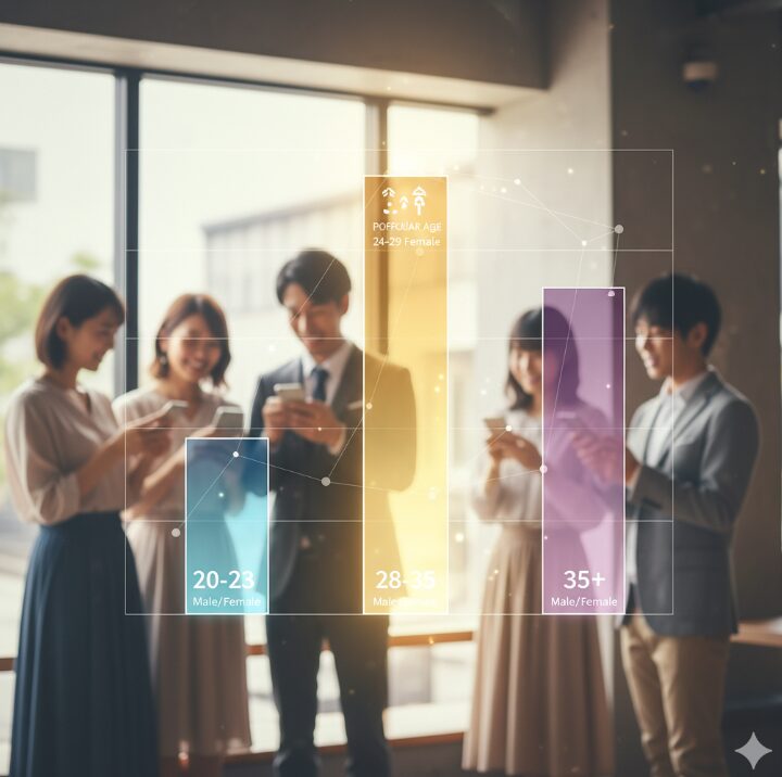 マッチングアプリで1番モテる年齢とは