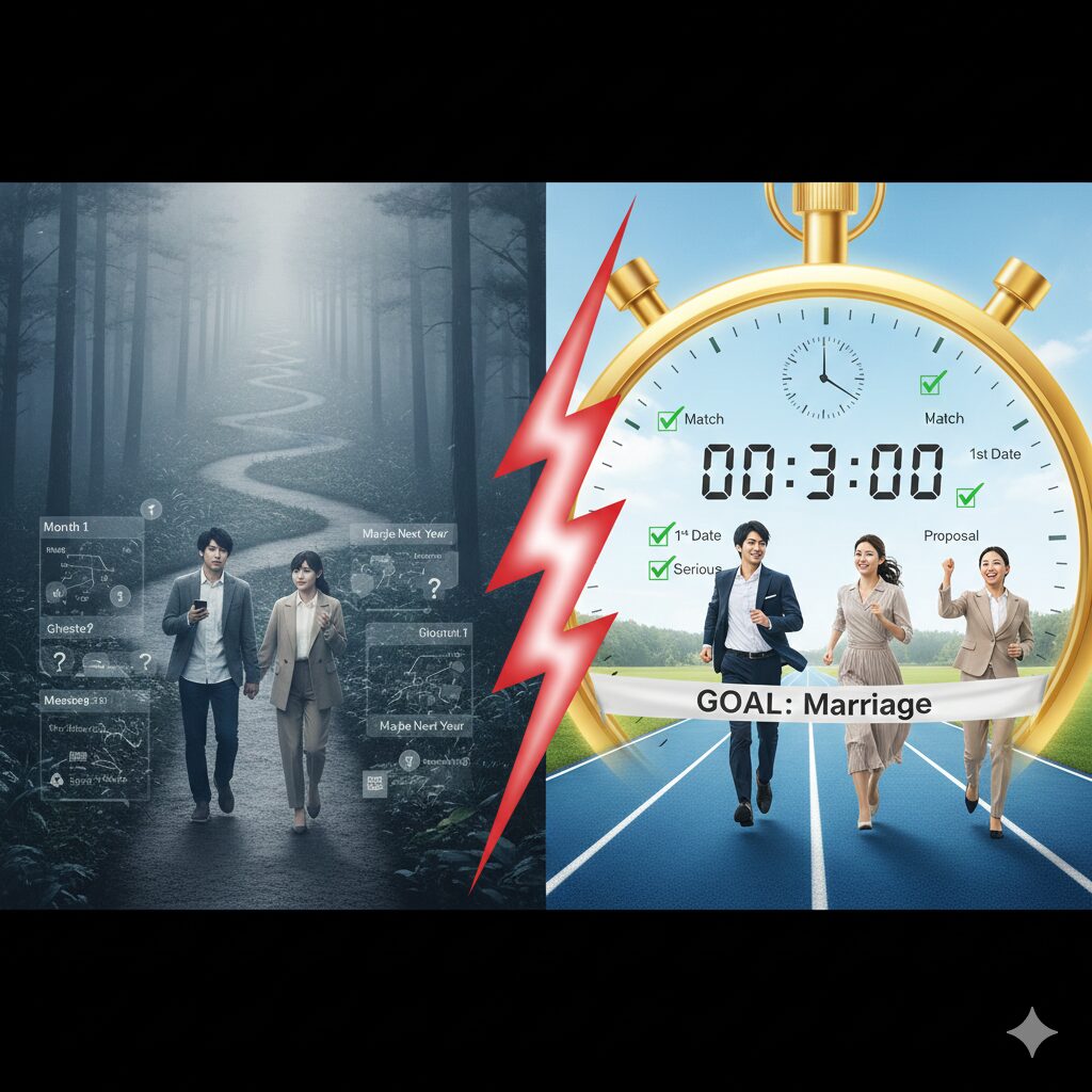 結婚までの期間を短縮する交際ルールの強制力