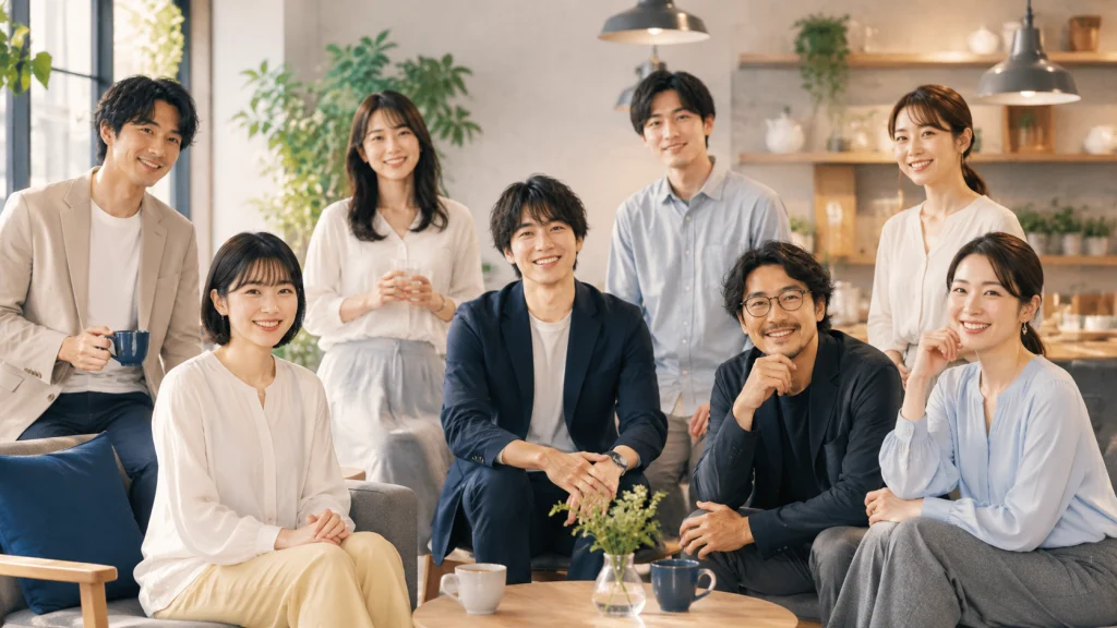 バチェラーデートの男女の年齢層をイメージした日本人男女